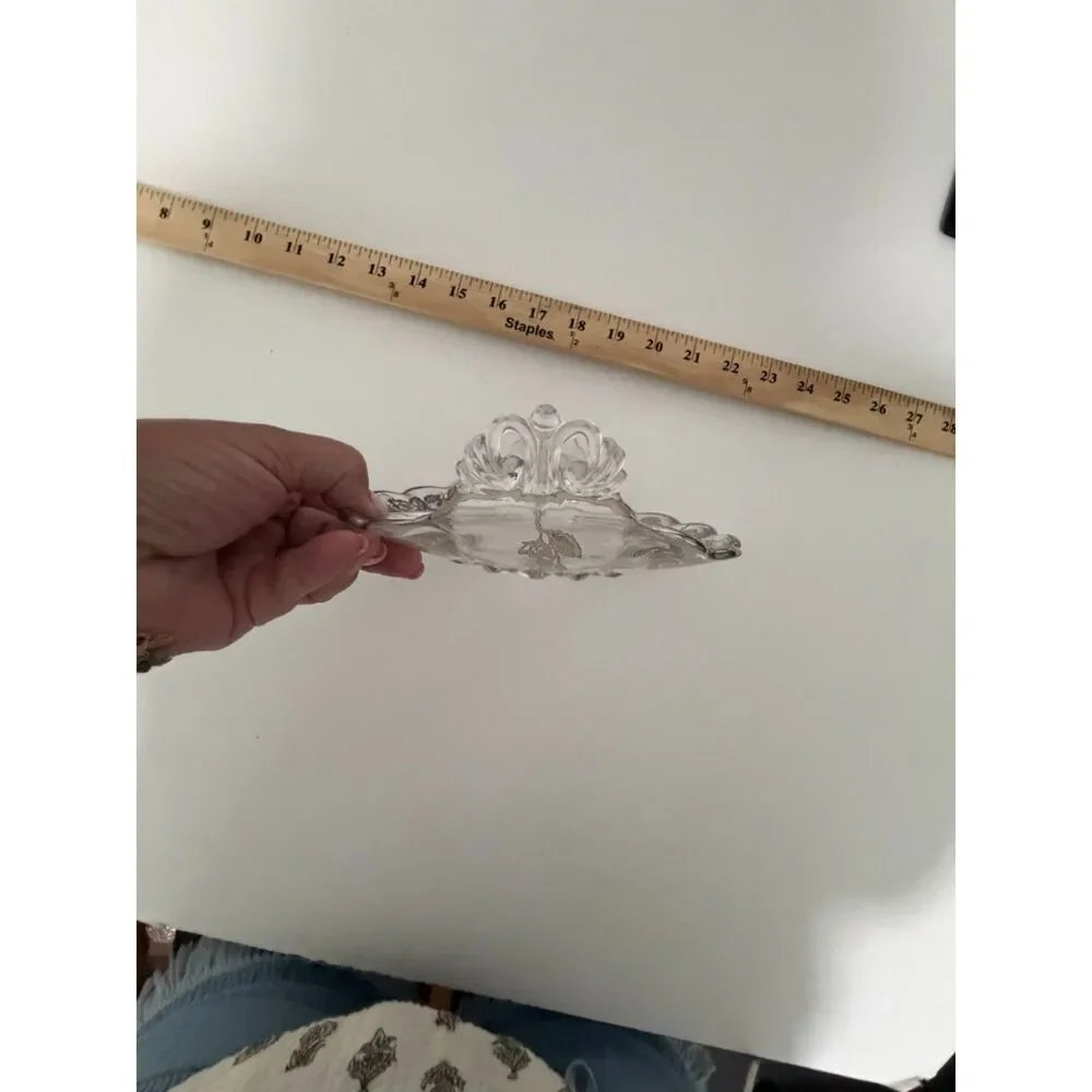 Vintage Candy Dish Detailed With Sterling Overlay - Very Unique - This Was Cr